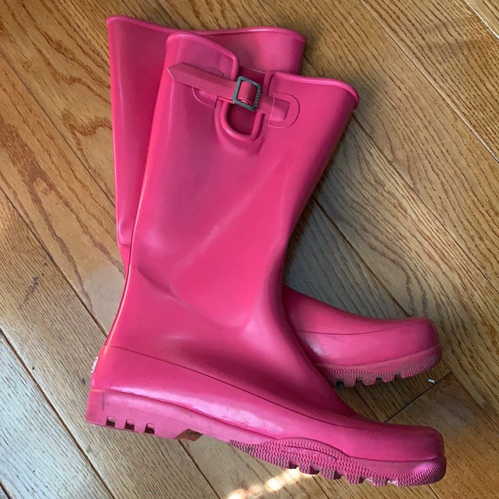 SPERRY pink rain boots